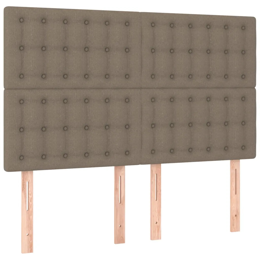 Giroletto a Molle con Materasso Tortora 140x200 cm in Tessuto 3128289