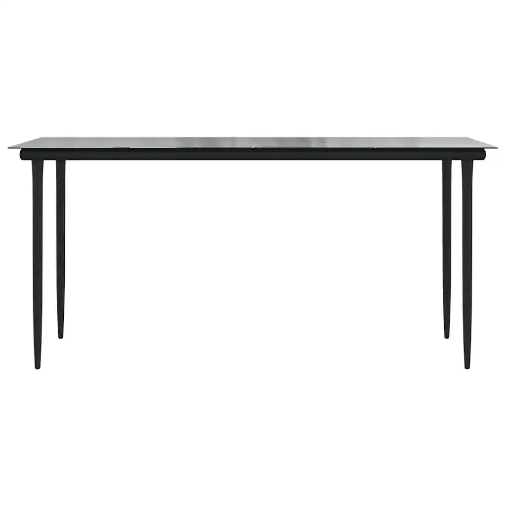 Set da Pranzo da Giardino 5pz | Set Salotto da Giardino con Cuscini Polyrattan Vetro