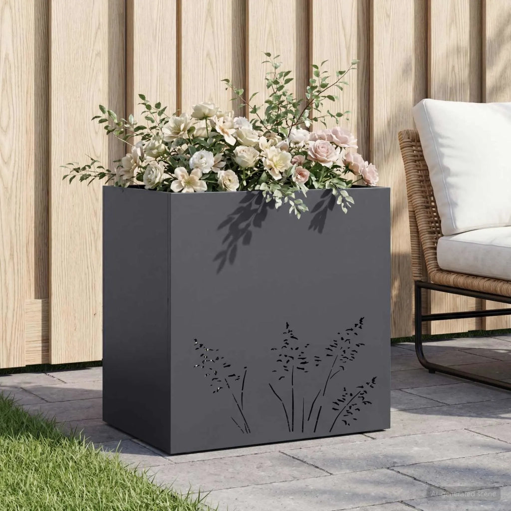 Vaso da giardino Antracite 50 x 30 x 49 cm 8005810