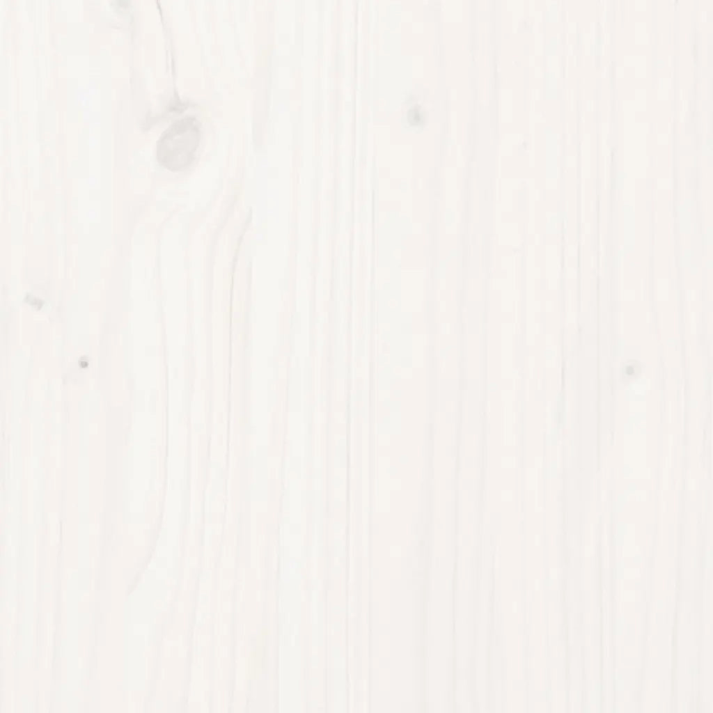 Giroletto-Struttura Letto Bianco in Legno Massello di Pino 90x190 cm Single 813529