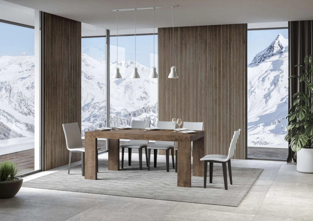 Tavolo Allungabile 160-420x90x77 cm Roxell Noce