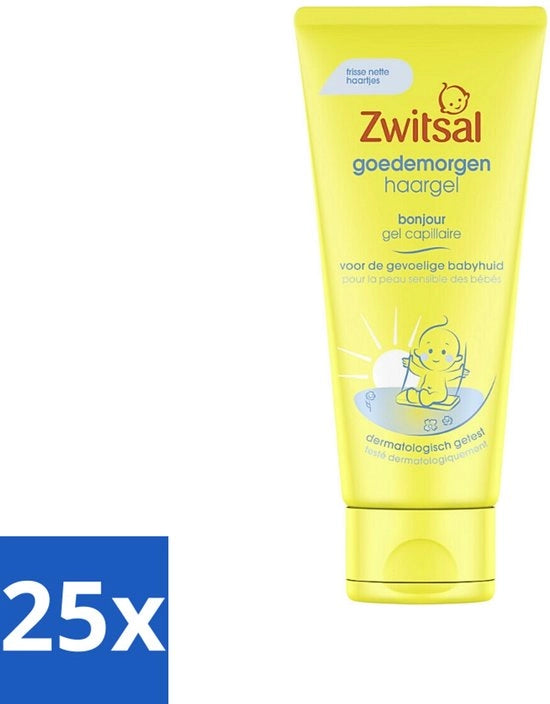 25 x Gel per capelli per bambini - 100 ml - Gel per capelli per capelli delicati - Gel per capelli senza lavaggio - Gel per capelli per bambini e bambini piccoli - Gel per capelli con profumo delicato - Gel per capelli per capelli sensibili