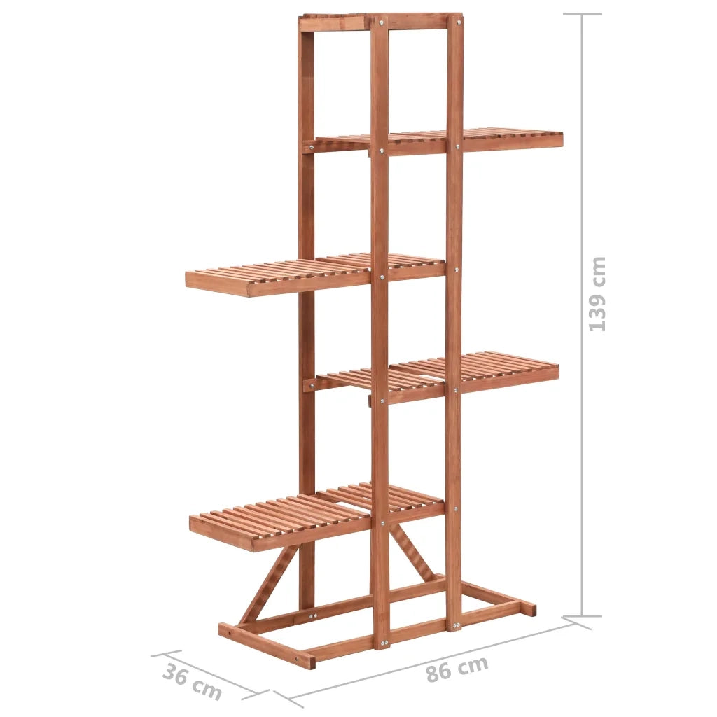 Piedistallo per Piante in Legno di Cedro 86x36x139 cm 246432