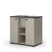 Vicco Mobile sottolavabo per bagno Grigio 60 x 59 cm con 2 porte