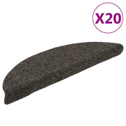 Tappetini Autoadesivi per Scale 20 pz Antracite 56x17x3 cm