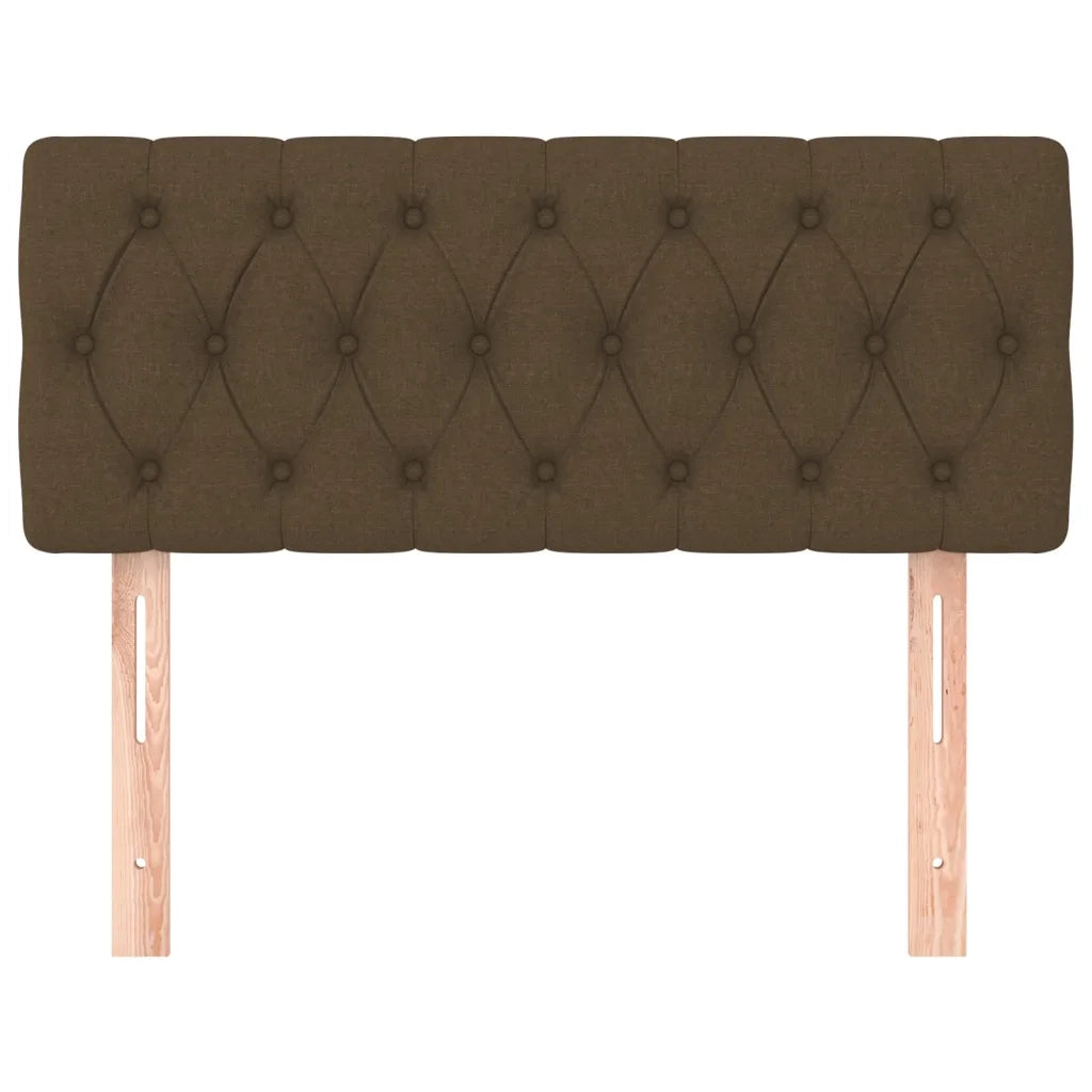 Testiera Marrone Scuro 90 x 7 x 78/88 cm in Tessuto