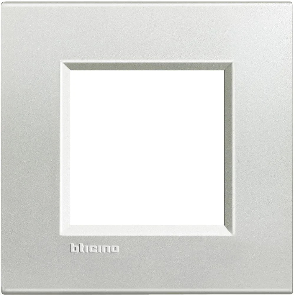 Living Light - Placca quadra 2P Argento - LNA4802AG