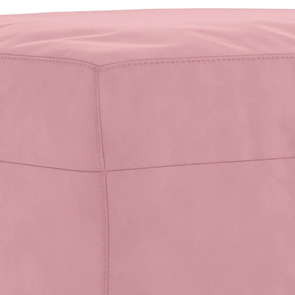 Set di Divani 3 pz Rosa in Velluto