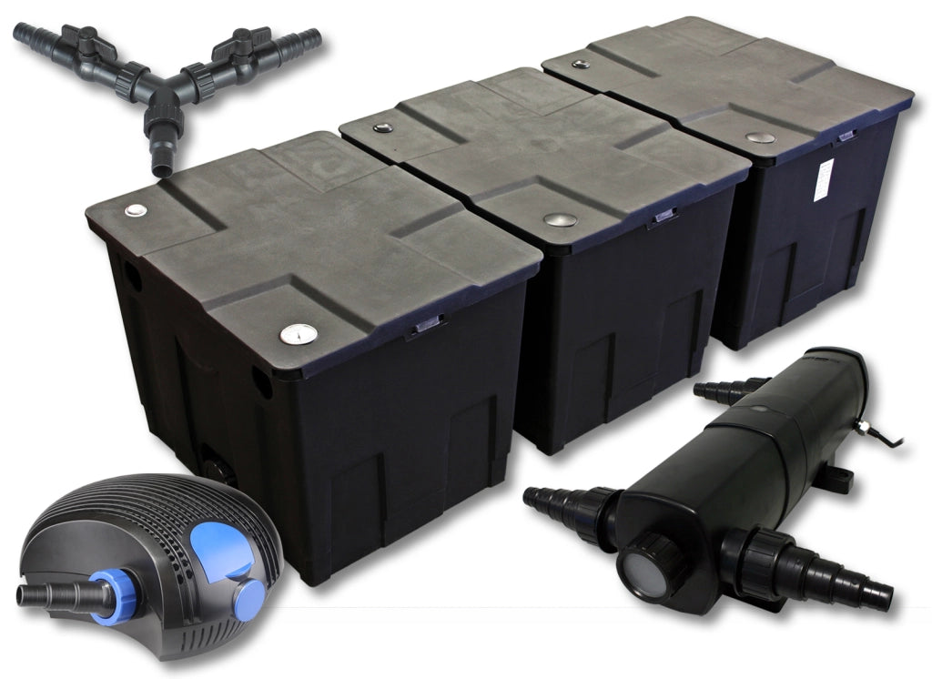 set per laghetti filtro 90000l chiarificatore 36W pompa 100W ECO