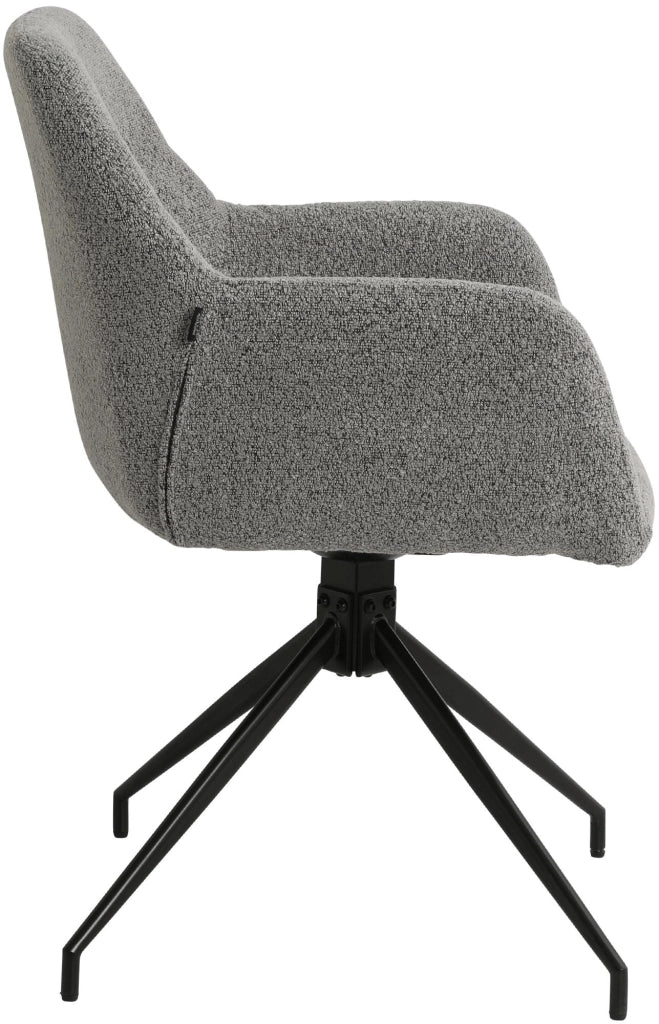 Sedia per sala da pranzo Merlinda in tessuto Teddy 3