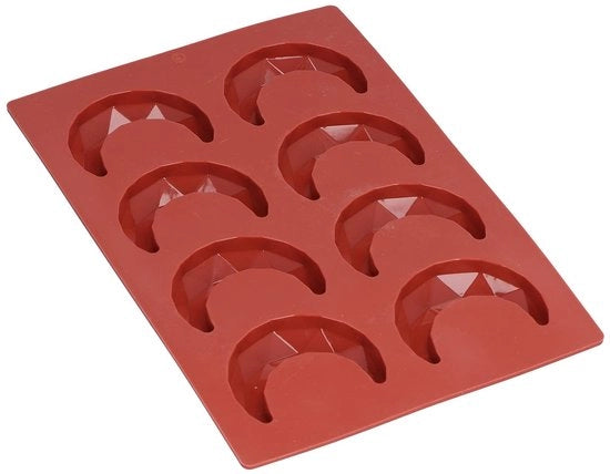 Forma per fondant 8-gaats - Matrizza in silicone - Torta di cioccolato 3D - Sostenibile - Libero da BPA - Resistente alla temperatura - Facile da utilizzare