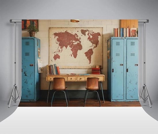 Telaio di studio per fotografie 7x5ft per bambini - Ritorno a scuola