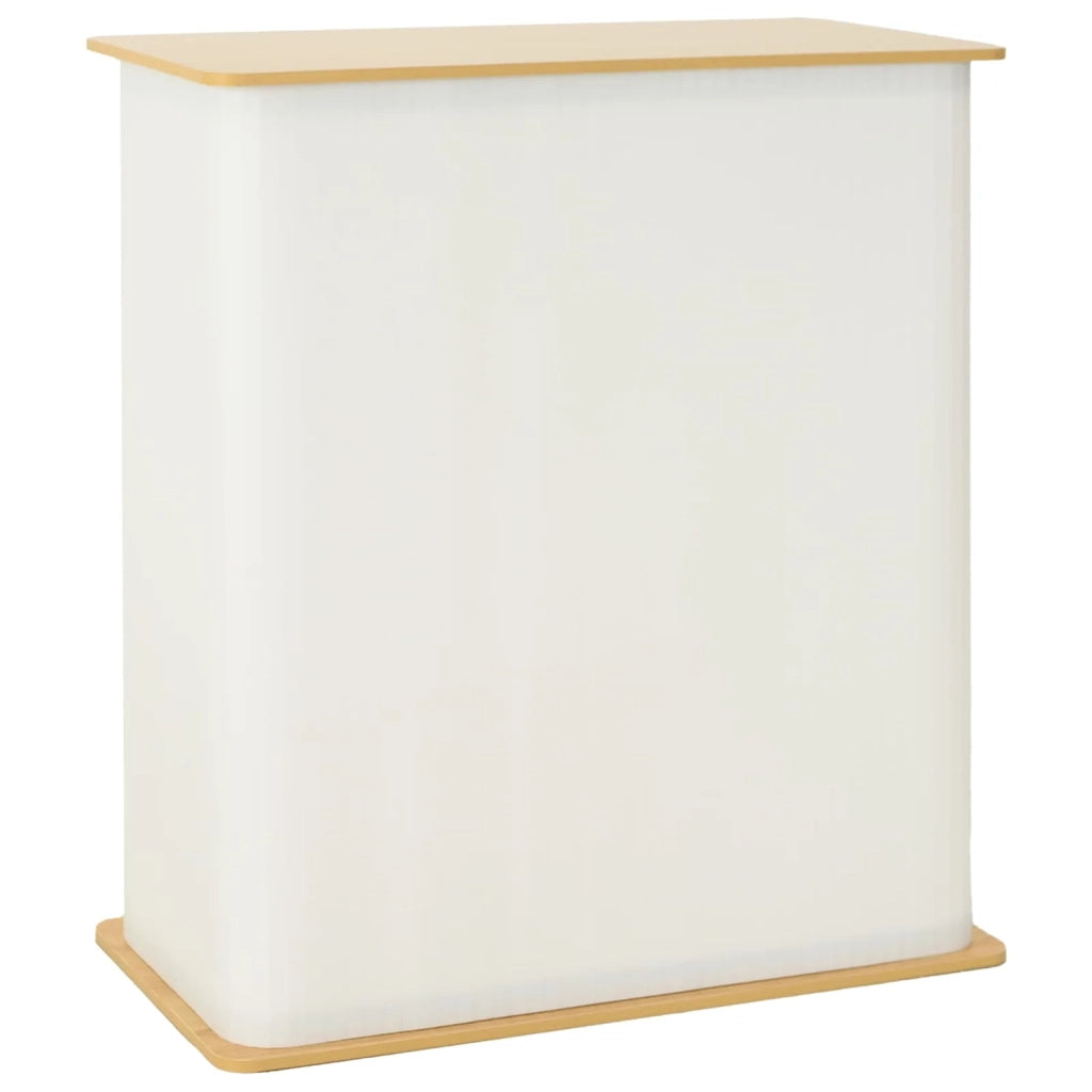 Bancone per fiera Marrone chiaro e bianco 80 x 40 x 93 cm 42046607
