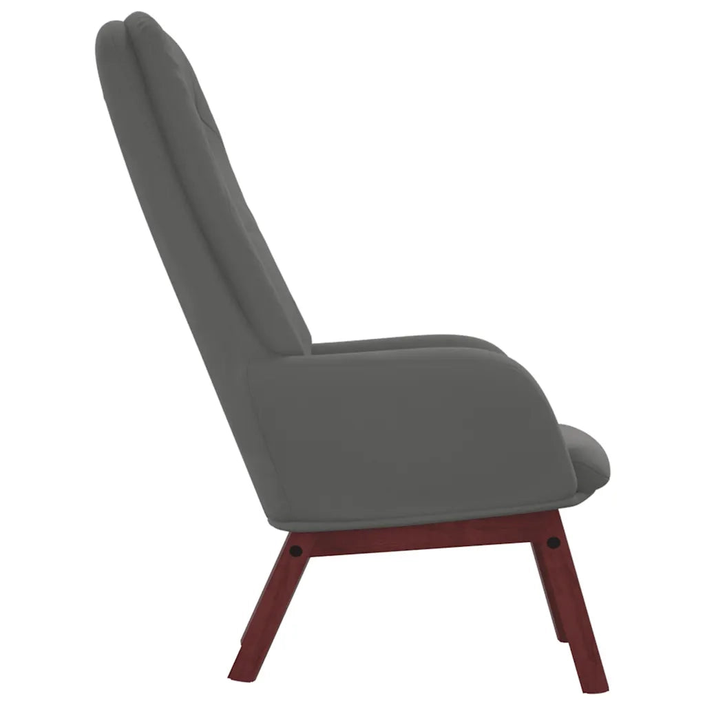 Poltrona Relax Grigio Scuro in Velluto cod mxl 13934