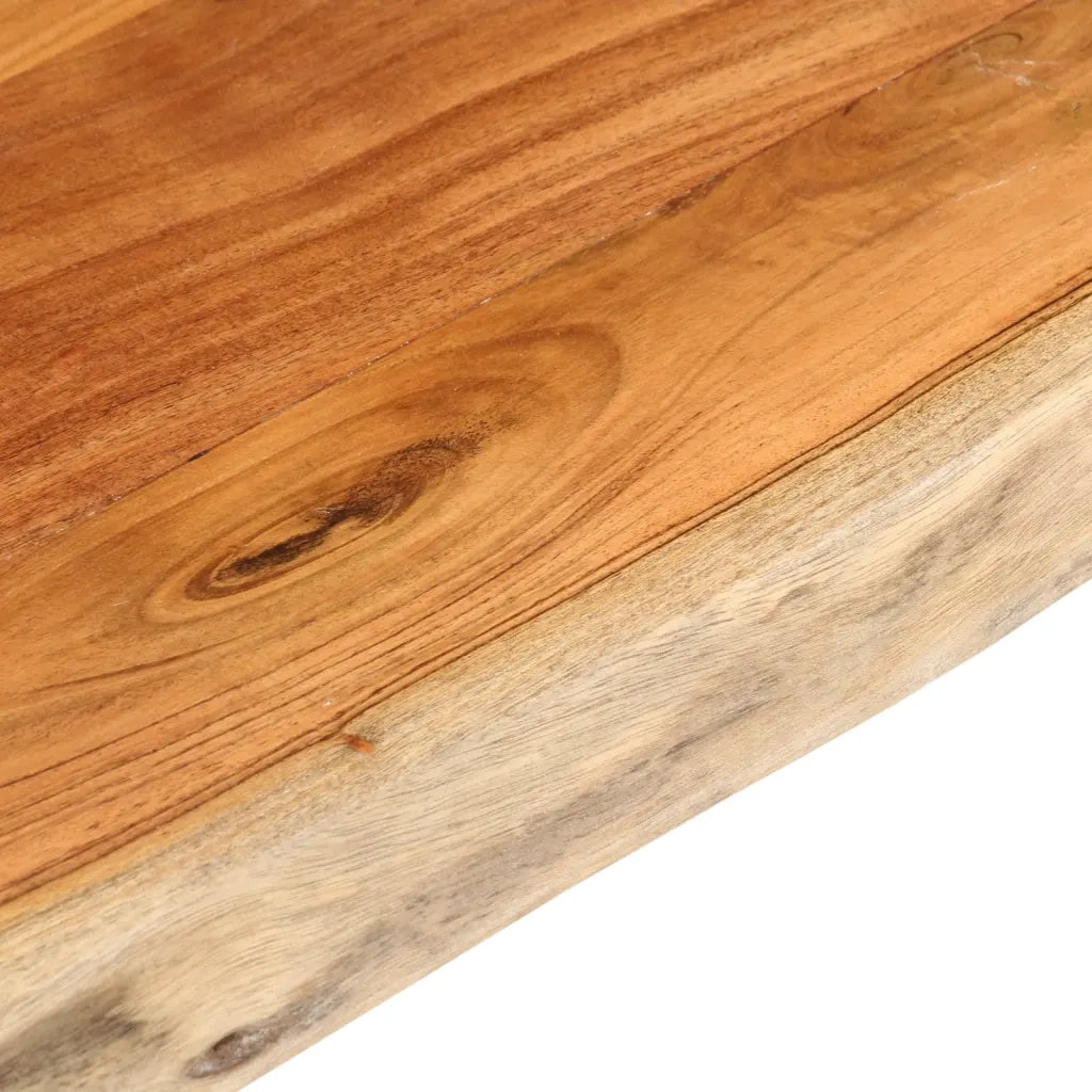 vidaXL Piano Tavolo 100x60x2,5 cm Rettangolare Legno Acacia Bordi Vivi