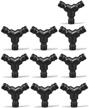 Distributore di tubi da giardino 10 pezzi - Connettore Y - Splitter per tubi da giardino - Interruttore di tubo - Materiale ABS - Adatto per tubi 1/2 pollice - Connettore di tubo