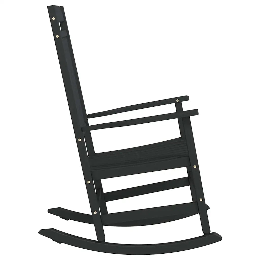 Sedia a dondolo Nero 84 x 65 x 114 cm Resina 42012443