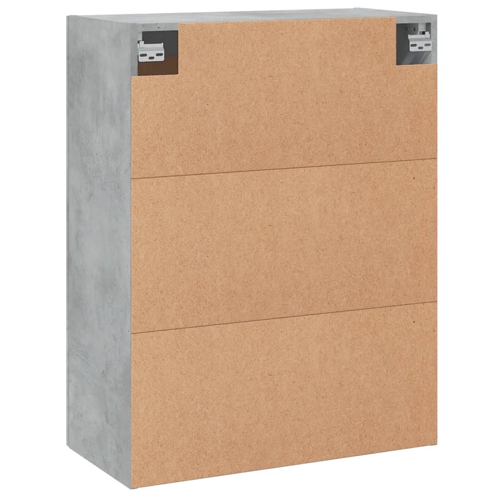 Mobile a Parete Grigio Cemento 69,5x34x90 cm Legno Multistrato 830368