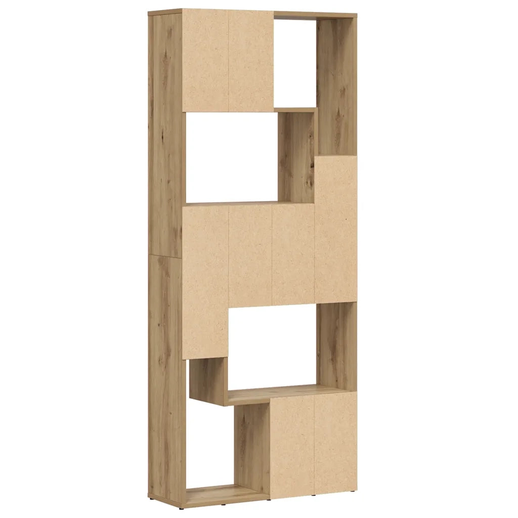 Libreria-Scaffale per Libri-Mobile di Stoccaggio Artisan Rovere 67x24x161 cm Legno ingegnerizzato
