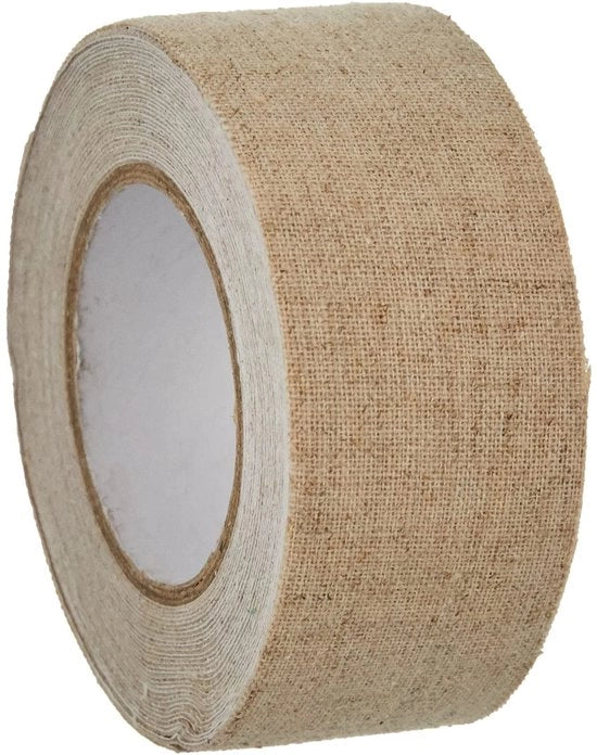Seta in Lino 30 mm x 5 m - Lino di Cotone - Lino Decorativo - Beige - Ideale per Progetti Creativi - Lino Decorativo