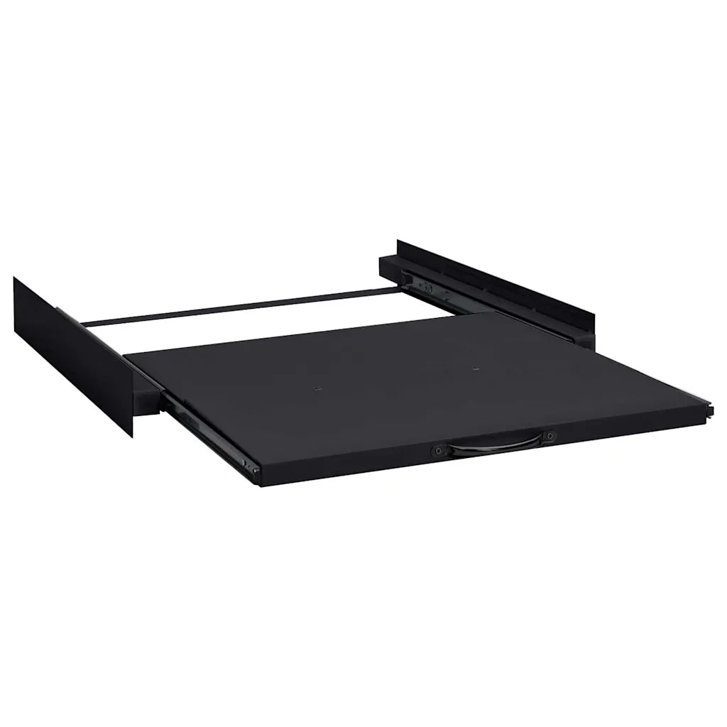 Mensola Intermedia per Lavatrice Nero 60 x 60 x 8 cm Acciaio