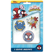 Trade Shop - Kit Gomme Per Cancellare 3pz Sagomate Tema Spidey Cancelleria Per Bambini Scuola 961143 -
