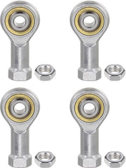 Scharnierlager a Sfera 4 pezzi - Sferette di Cardano - Viti a dritta M5 x 0,8 - Acciaio zincato - Duraturo - Autoadesivo - Cardano a Sfera