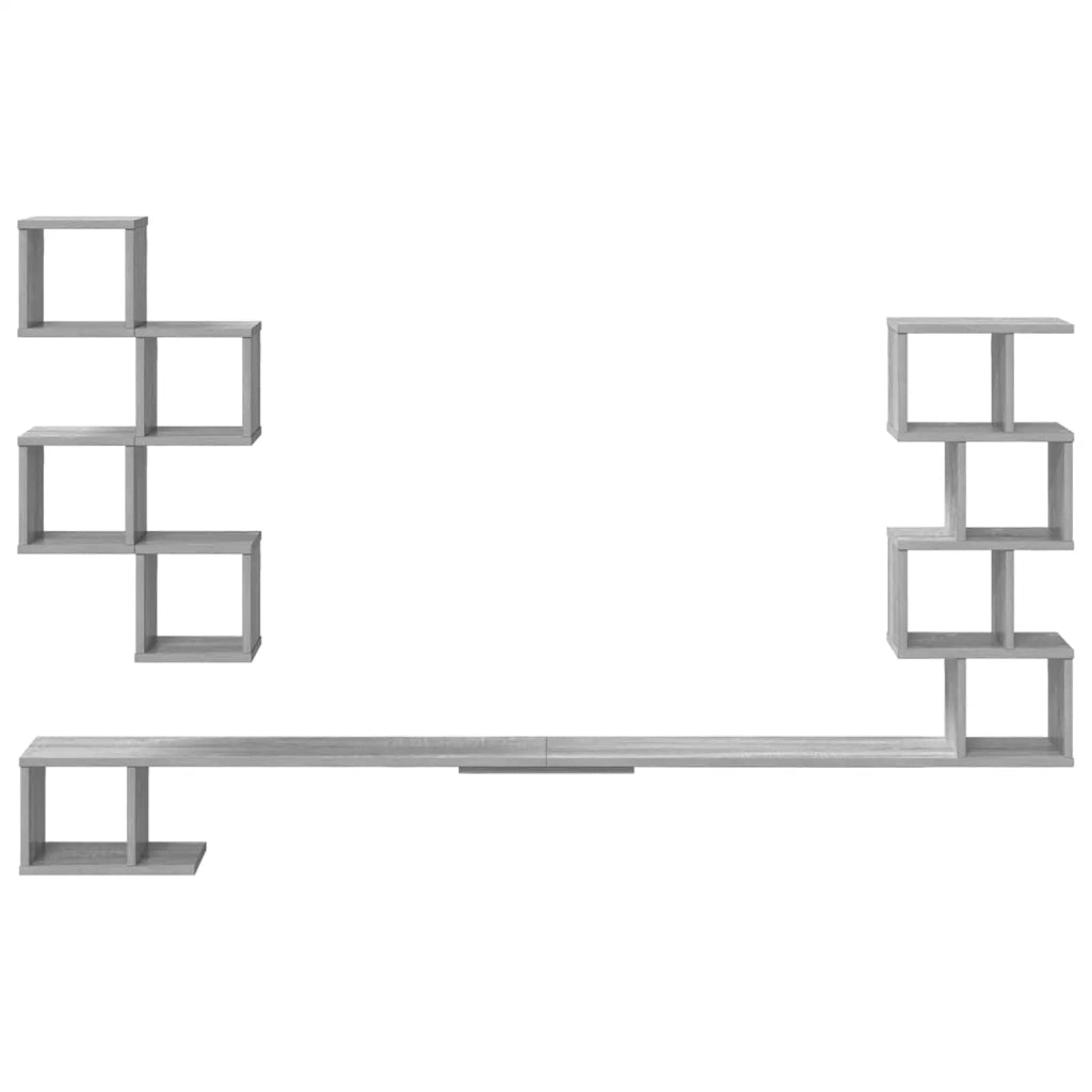 Mensola per TV da muro Sonoma grigio 200 x 15 x 94 cm 8012305