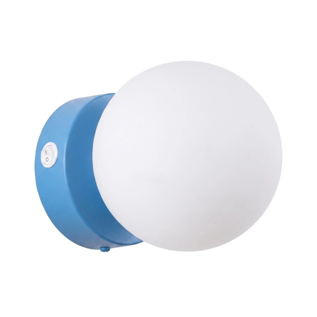 Applique YOLI 1 azzurro con interruttore