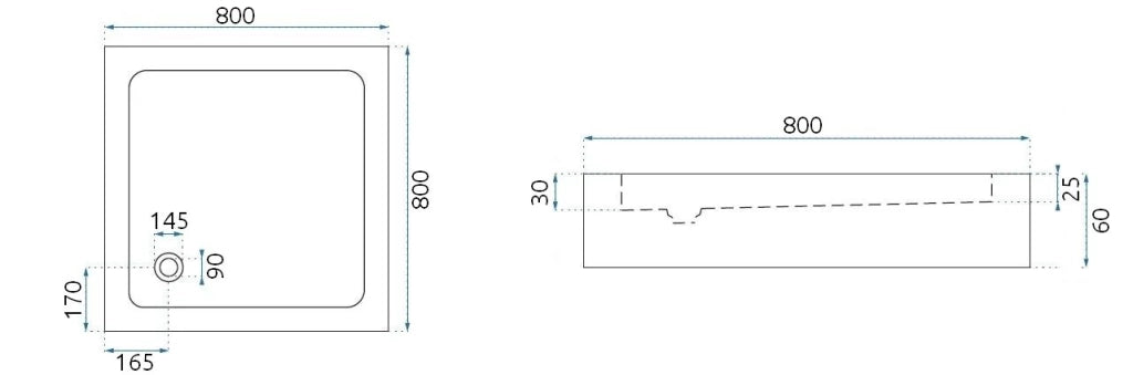 Cabina Doccia Rea City 80x80 Gold Brush senza piatto doccia