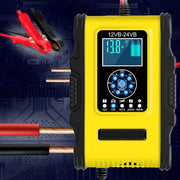 Trade Shop - Caricabatterie Intelligente Avviatore Emergenza Batteria Auto 12v-18a 24v-9a Tk500 -