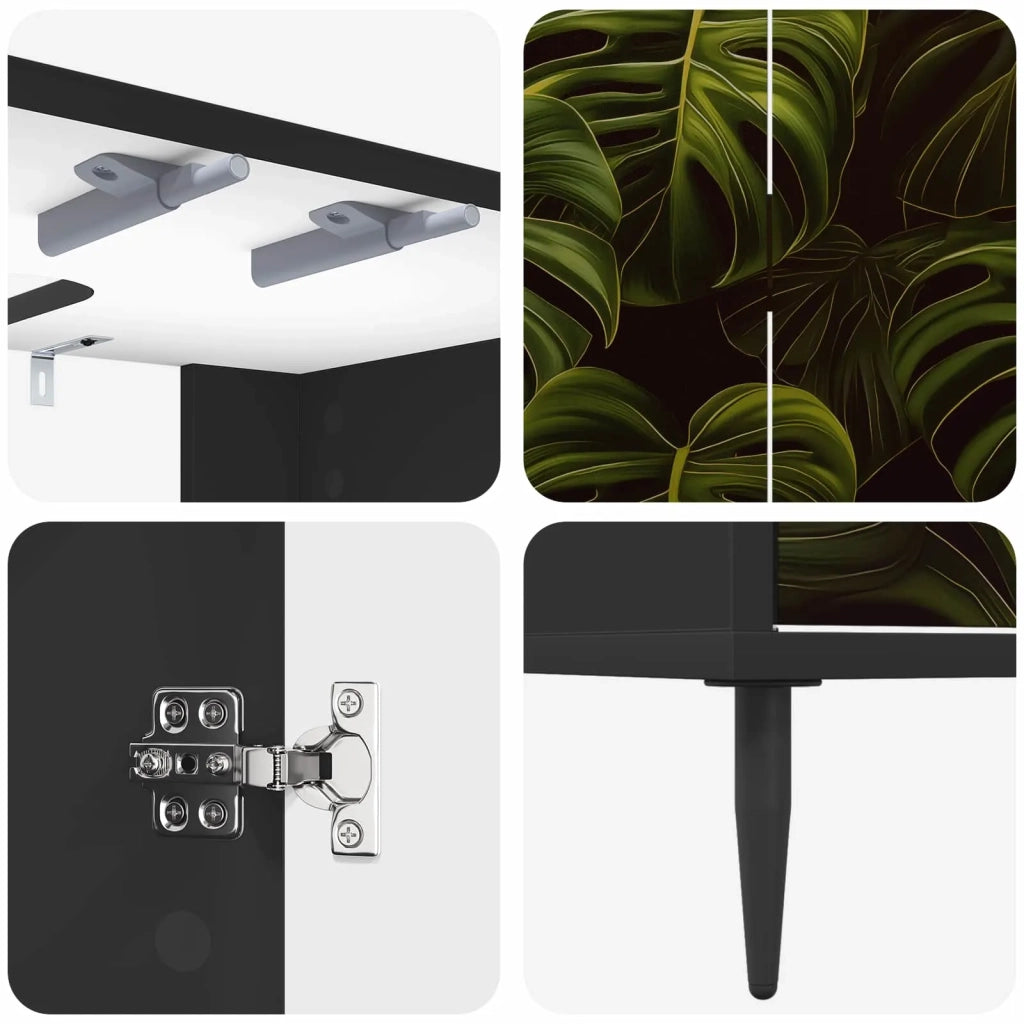 Mobile da Bagno ELBURG Rovere Nero 60 x 40 x 61 cm 8007413
