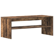 Mobile porta TV con pratico vano contenitore per soggiorno 100 x 40 x 40 cm legno composito finitura rovere affumicato 02_0051241