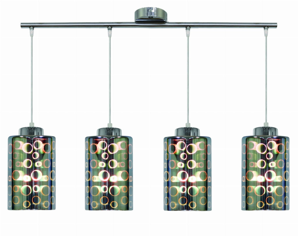 Lampadario Candellux Nocturno 34-57723 4xE27 cromo