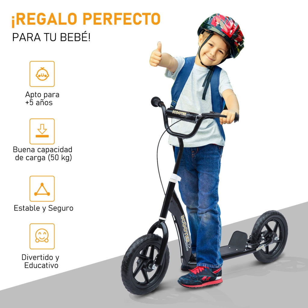 Pattinino per Bambini ¨C zephmum ¨C Nero 120x52x80-88 cm