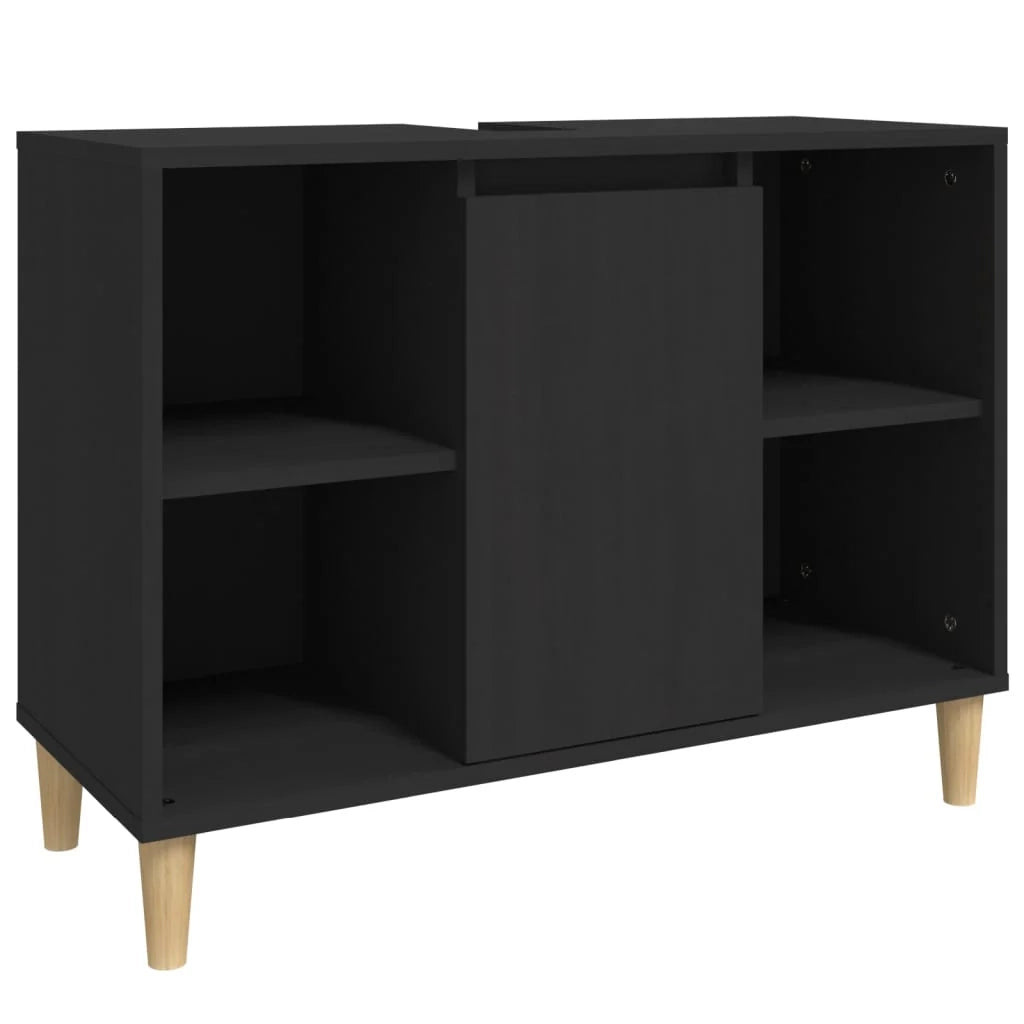Mobile lavabo 80 x 33 x 60 cm in legno ingegnerizzato nero 02_0006846