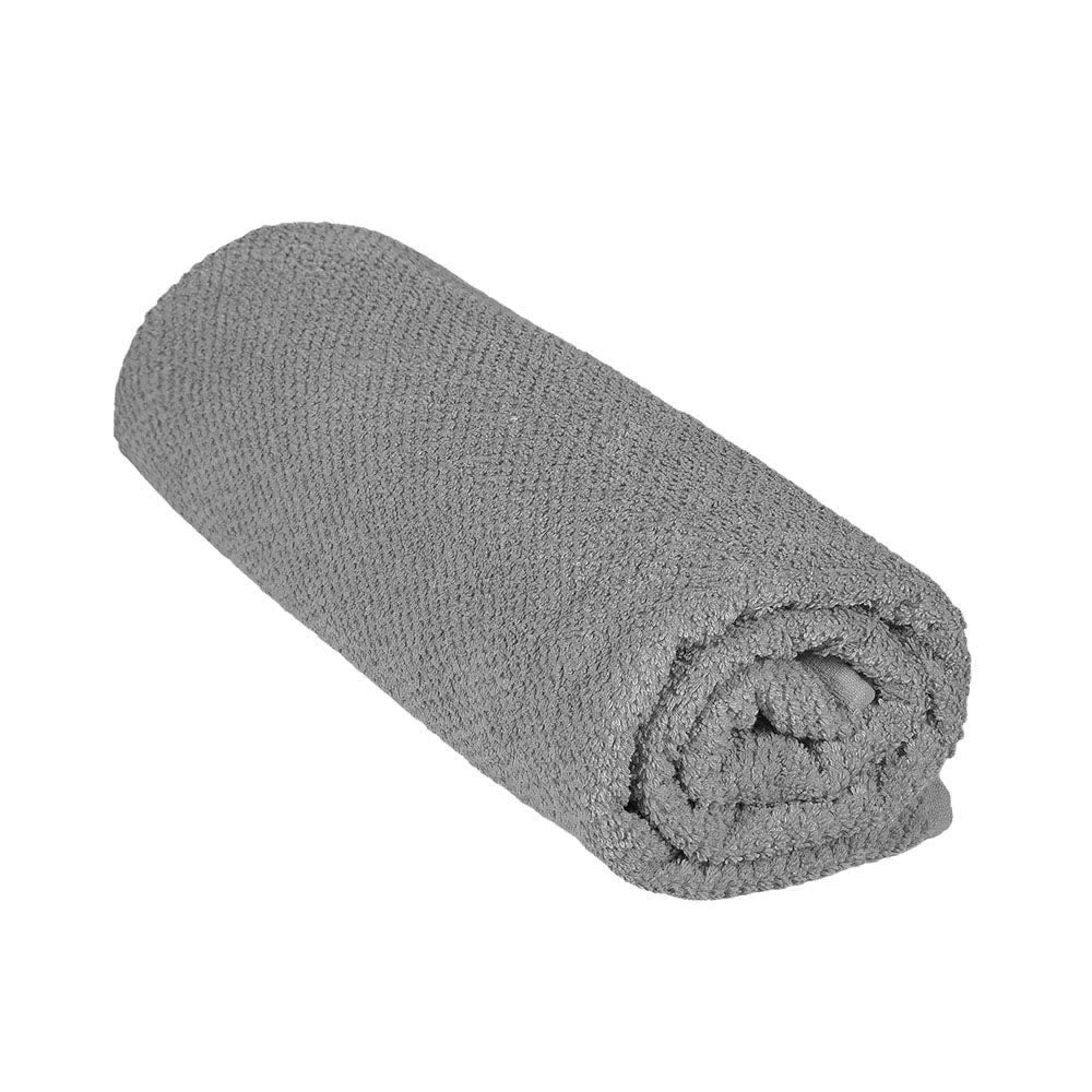 Telo bagno per doccia 90x140 cm grigio in cotone 100%