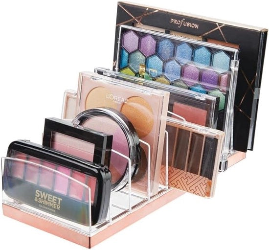 Organizzatore per trucchi - contenitore per palette di trucchi e altri oggetti - con 9 compartimenti