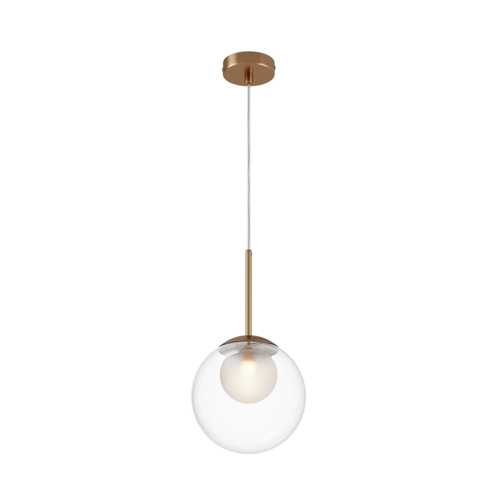 Lampada A Sospensione Moderno Basic Form 1 Luce G9 20W Metallo Oro Ip20