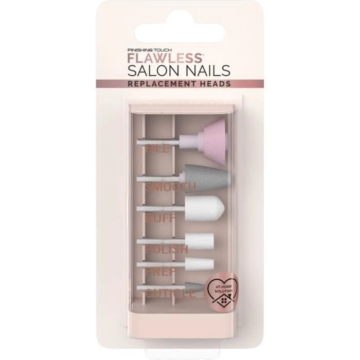 Accessori per manicure e pedicure - FINITURA IMPECCABILE - Unghie impeccabili - Set di 6 testine di ricambio