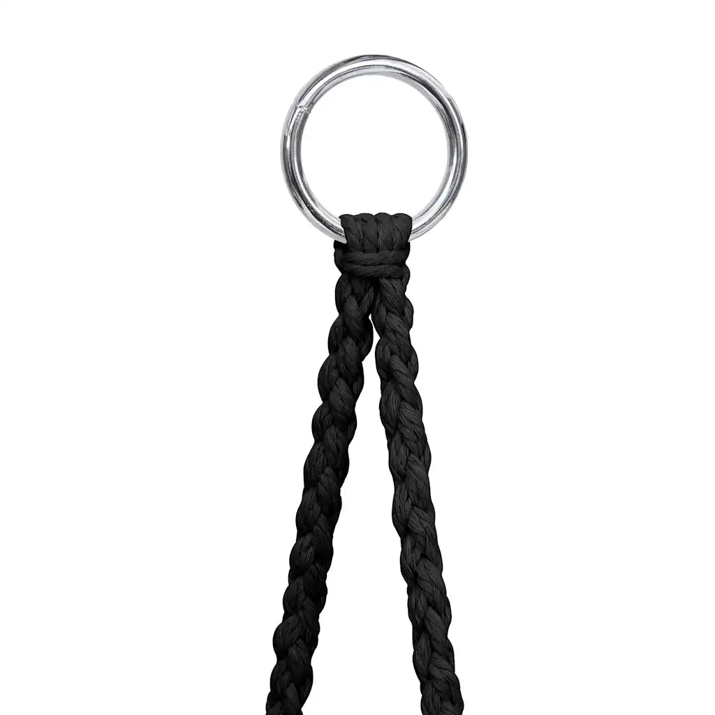 Sedia a Dondolo in Stile Amaca 80 cm Antracite 93156