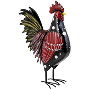 Gallo decorativo in metallo 40,64x15,24x49,53h cm