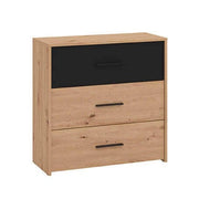 comò tre cassetti moderno minimal in legno cm 80 6x33 2x80 5 h - TIMBER