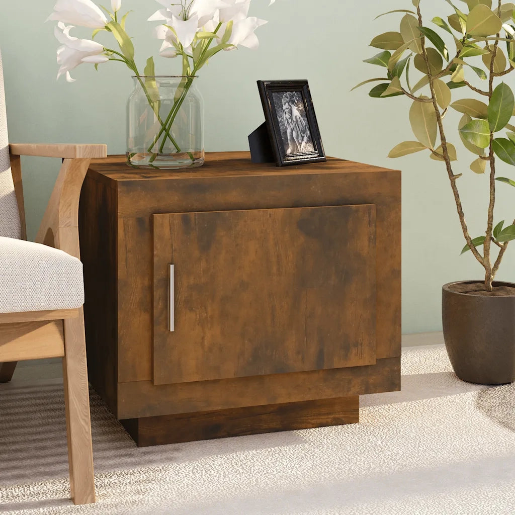 Tavolino da salotto | Tavolino da caff¨¨ | Tavolino da Soggiorno Rovere Fumo 51x50x45cm in Legno Multistrato