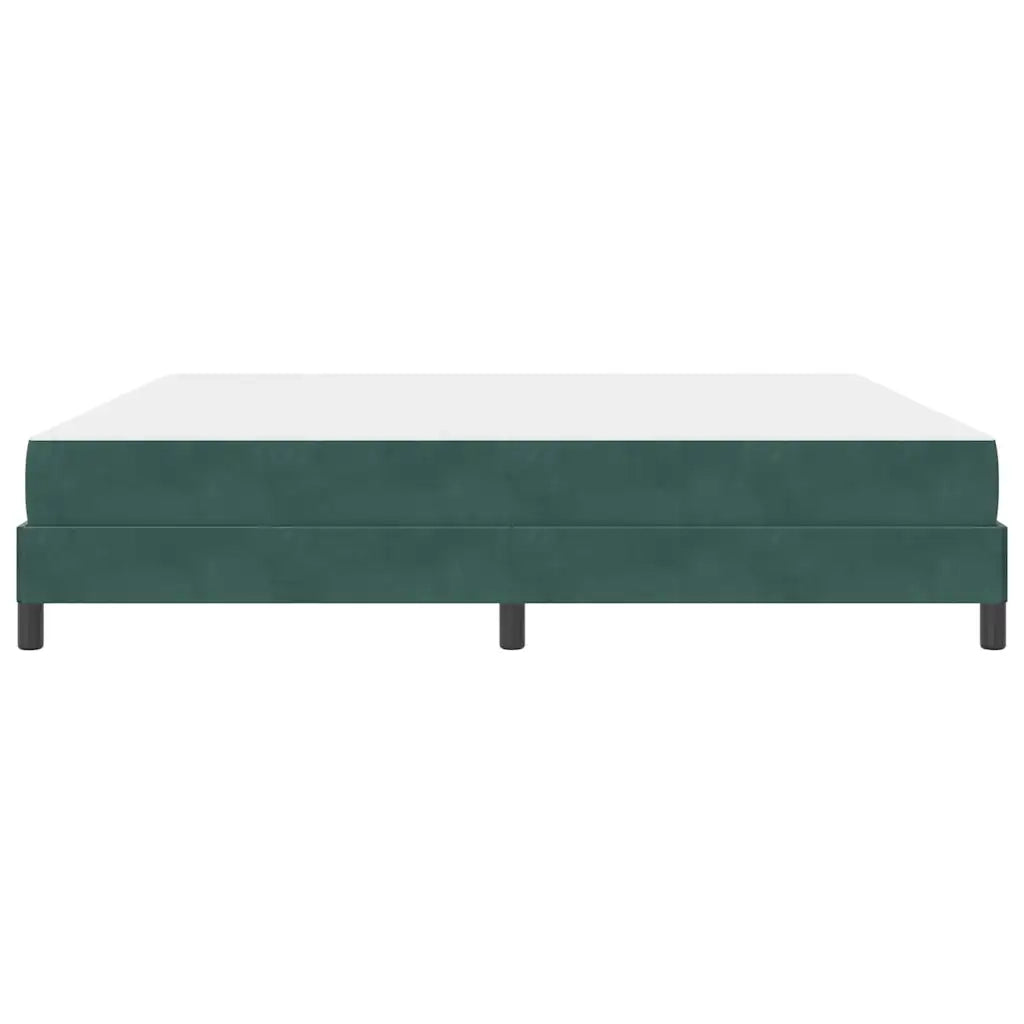 vidaXL Letto box spring con materasso Verde Scuro 200 x 210 cm Velluto