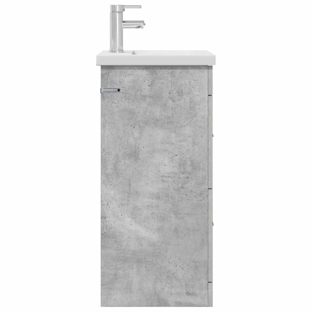 Mobile da bagno con lavabo Grigio Cemento 42 x 40 x 84,5 cm 890699
