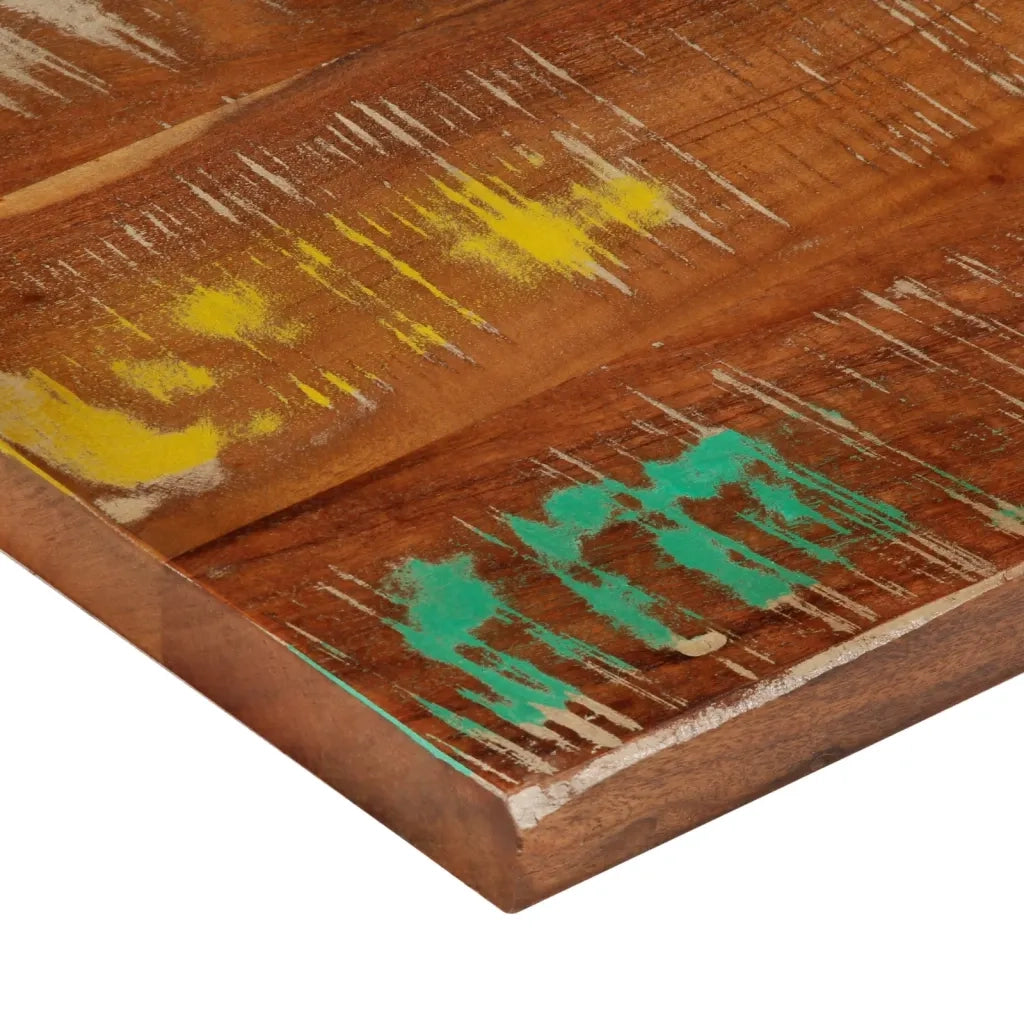 Piano Tavolo 60x50x3,8 cm Rettangolare in Massello di Recupero