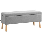 Divano imbottito con contenitore ¨C zephmum ¨C grigio 110x39x45