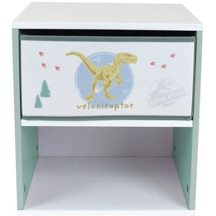 Capestro con cassetto dei dinosauri - Word Jurassic - Fun House - H.36 X L.33 X D.30 cm