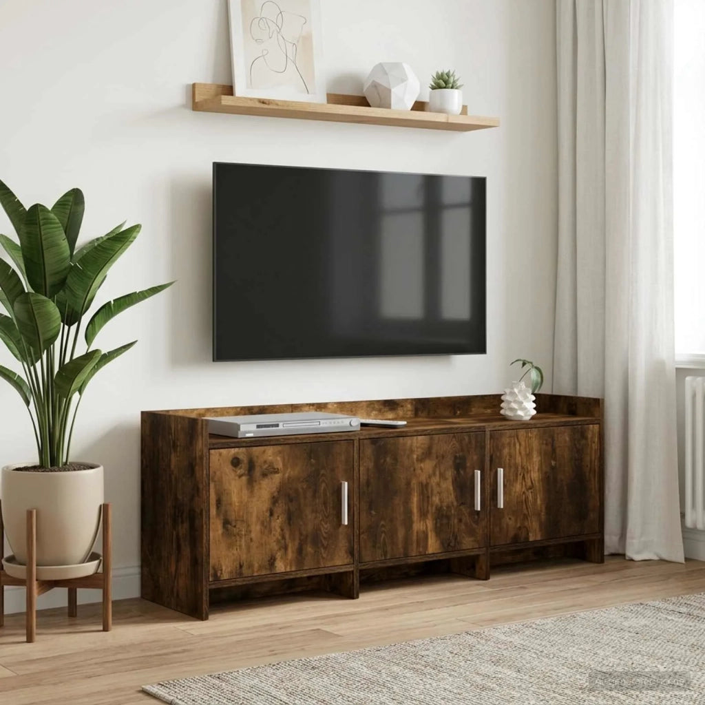 Mobile TV 130 x 33 x 47 cm Rovere Fumo Legno ingegnerizzato 8011199